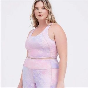 Women's Pastel Tie-Dye Sports Bra